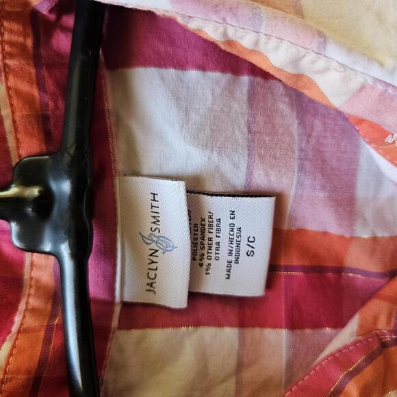 Jaclyn Smith Women's Plaid Button-Up Shirt - Picture 4 of 5